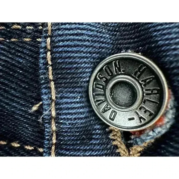 NWT Harley-Davidson Women’s FXRG Armalith Denim Mid-Rise Jeans Indigo Size 29 - Picture 6 of 16